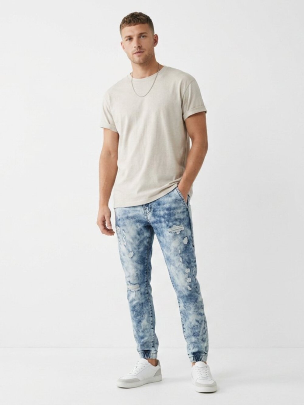True Religion | Runner Jogger Jeans | Men's 30 | Acid Wash | Streetwear | Y2K